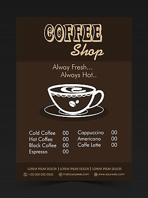 EPS 해외이미지 배너 커피 음료 리플렛 백그라운드 일러스트 사람없음 컵 상점 식당 카페 머그컵 정보 카푸치노 카페테리아 에스프레소 목록 카페인 해외202004 해외일러스트 식기 파일형식 벡터