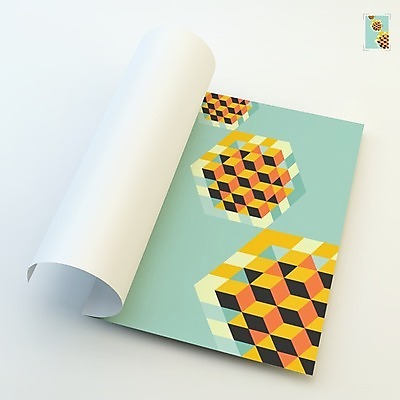 EPS 해외이미지 템플릿 디자인 종이 패턴 일러스트 추상 사람없음 그래픽 책 3D 다이어리 레이아웃 페이지 시트 목업 해외202004 해외일러스트 무늬 사무용품 디지털합성 파일형식 벡터