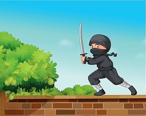 EPS 해외이미지 나무 남자 무기 벽 스포츠 백그라운드 과일 일러스트 모션 놀이 벽돌 서기 사람 동양인 소년 울타리 달리기 일본 검은색 중국 무도 칼 위험 만화 싸움 전쟁 살인 닌자 살인범 암살자 해외202004 해외일러스트 식물 아시아 어린이 컬러 컨셉 인종 담장 범죄 파일형식 벡터