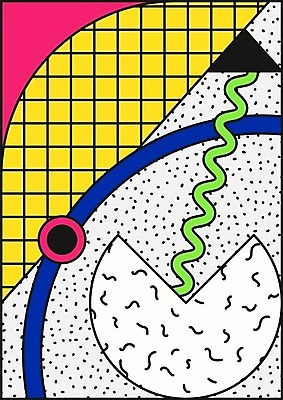 EPS 해외이미지 모양 디자인 백그라운드 패턴 일러스트 추상 사람없음 컬러풀 복고 기하학 멤피스디자인 해외202004 해외일러스트 컬러 무늬 파일형식 벡터