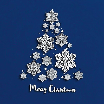 EPS 해외이미지 무료이미지 디자인 크리스마스 겨울 일러스트 휴가 이벤트 사람없음 파란색 크리스마스트리 파티 축제 축하 기회 눈꽃무늬 해외202004 해외일러스트 계절 기념일 컬러 컨셉 무늬 눈꽃 파일형식 벡터 무료콘텐츠