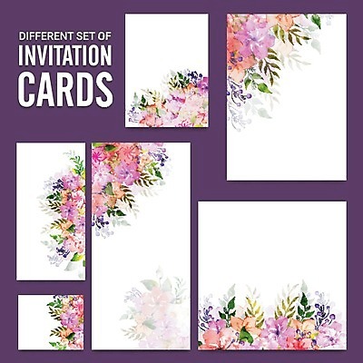 EPS 해외이미지 배너 기념일 꽃 백그라운드 잎 꽃무늬 일러스트 추상 수채화 프레임 미술 사람없음 장식 컬러풀 축제 봄 그림 레이아웃 초대 소셜미디어 해외202004 해외일러스트 식물 계절 컬러 무늬 문화예술 이벤트 파일형식 벡터