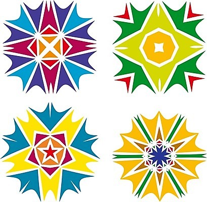 EPS 해외이미지 모양 디자인 일러스트 추상 나선형 창조 미술 사람없음 세트 컬러풀 심볼 엘리먼트 해외202004 해외일러스트 컬러 무늬 문화예술 파일형식 벡터