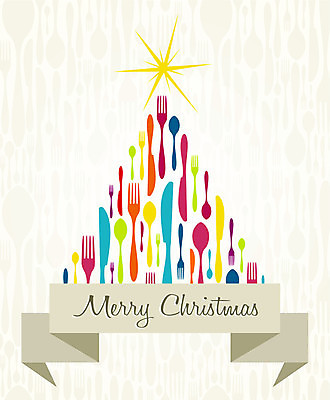 EPS 해외이미지 별 리본 포크 일러스트 사람없음 크리스마스트리 숟가락 나이프 해외202004 해외일러스트 자연요소 식기 크리스마스 수저 칼 파일형식 벡터