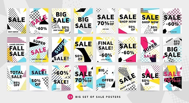 EPS 해외이미지 템플릿 디자인 배너 계절 포스터 스티커 패턴 일러스트 비즈니스 쇼핑 세트 라벨 세일 검은색 웹 플랫 가격 쿠폰 팝아트 기하학 소매 온라인 승진 전자상거래 금요일 마케팅 특별함 멤피스디자인 제의 미니멀 해외202004 해외일러스트 컬러 컨셉 무늬 인터넷 프레임 그림 요일 파일형식 벡터