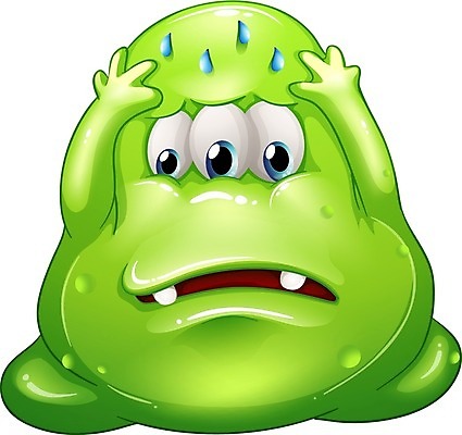 EPS 해외이미지 캐릭터 일러스트 사람없음 땀 몬스터 해외202004 해외일러스트 일러캐릭터 파일형식 벡터