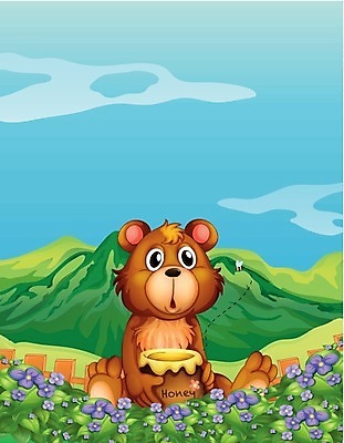 EPS 해외이미지 클립아트 식물 동물 구름 꽃 곤충 잎 일러스트 곰 포유류 자연 하늘 산 풍경 목재 그래픽 초록색 파란색 울타리 농장 정원 달콤 냄비 만화 벌 제비꽃 언덕 그림 장면 꿀 해외202004 해외일러스트 자연요소 나무 컬러 농업 재료 담장 맛 솥 생태계 파일형식 벡터