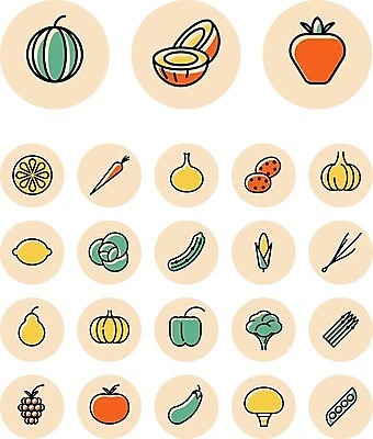 EPS 해외이미지 클립아트 디자인 음식 토마토 채소 오렌지 과일 일러스트 버튼 딸기 호박 가지 오이 수박 감자 마늘 옥수수 그래픽 컴퓨터 세트 웹 버섯 당근 플랫 레몬 심볼 사인 완두콩 양배추 산딸기 코코넛 후추 UI 인터페이스 해외202004 해외일러스트 인터넷 콩 곡류 뿌리채소 전자제품 향신료 파일형식 벡터