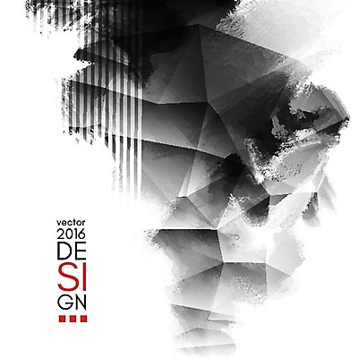 EPS 해외이미지 백그라운드 일러스트 수묵화 미술 타이포그라피 사람없음 검은색 먹 번짐 국경 해외202004 해외일러스트 문자 컬러 서예 문화예술 파일형식 벡터 효과