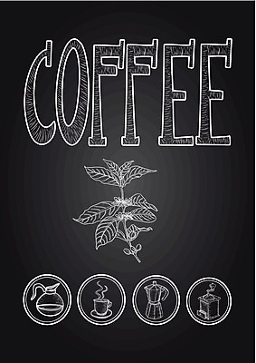 EPS 해외이미지 디자인 배너 커피 음료 음식 백그라운드 일러스트 텍스트 프레임 타이포그라피 사람없음 컵 단어 상점 검은색 칠판 카페 흰색 분필 복고 카페테리아 카페인 특별함 스타일 맛있는 해외202004 해외일러스트 문자 식기 컬러 컨셉 초크 파일형식 벡터