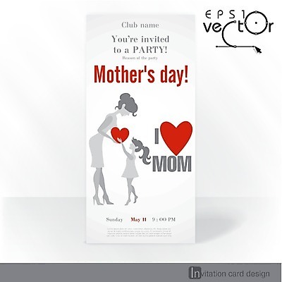 EPS 해외이미지 여자 행복 포스터 어린이 일러스트 가족 사랑 성인 두명 하트 축하 아기 여자만 어머니의날 해외202004 해외일러스트 모양 기념일 감정 컨셉 관계 사람 미국문화 파일형식 벡터