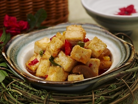 포토 JPG 스튜디오촬영 그릇 식기 접시 꽃 음식 실내 근접촬영 사람없음 장식 중식 두부요리 국내포토 식물 뷰포인트 내부 파일형식