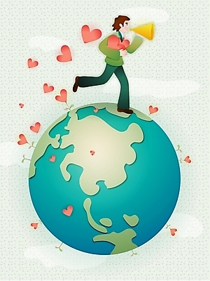 EPS 남자 기독교 지구 일러스트 한명 사람 20대 성인 새싹 확성기 하트 성자 남자만 남자한명만 성인남자만 청년만 청년남자만 청년남자한명만 성인한명만 성인남자한명만 성인만 국내일러스트 모양 식물 1 종교 청년 파일형식 벡터