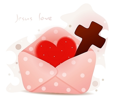 EPS 아이콘 기독교 십자가 종교용품 편지봉투 기독교용품 사랑 사람없음 하트 성자 편지 기독교아이콘 2D아이콘 모양 감정 종교 봉투 파일형식 벡터