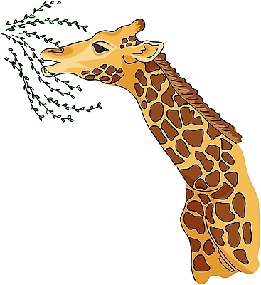 EPS 클립아트 동물 척추동물 한마리 육지동물 야생동물 일러스트 포유류 사람없음 풀 먹이 기린 국내일러스트 식물 1 파일형식 벡터