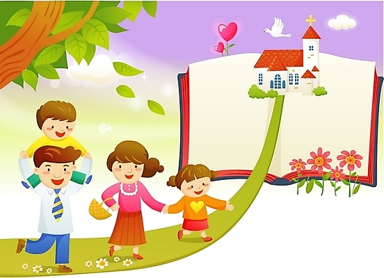 EPS 나무 구름 여자 남자 꽃 기독교 길 어린이 일러스트 가족 조류 하늘 엄마 사람 소녀 소년 여러명 야외 교회 성경 자녀 하트 아빠 성자 국내일러스트 자연요소 모양 식물 동물 종교 다수 종교용품 관계 종교건축 건물 파일형식 벡터