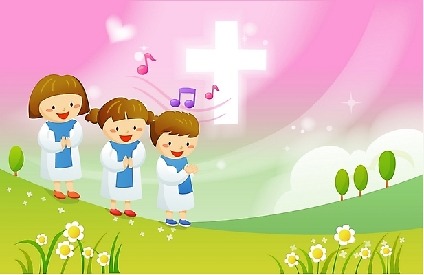 EPS 구름 여자 남자 꽃 기독교 종교 어린이 십자가 음표 일러스트 하늘 사람 소녀 소년 초원 야외 세명 기도 성자 찬송가 찬양 합창 성가대 어린이만 국내일러스트 자연요소 식물 기호 음악 노래 파일형식 벡터