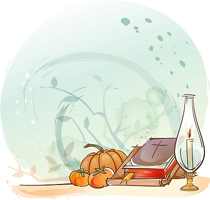 EPS 기독교 음식 채소 과일 일러스트 초 종교용품 호박 기독교용품 감 사람없음 성경 성자 촛대 추수감사절 등잔 등잔불 국내일러스트 종교 불 파일형식 벡터