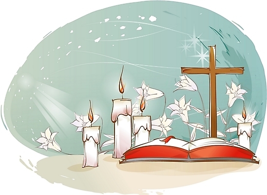 EPS 꽃 기독교 십자가 일러스트 초 촛불 종교용품 기독교용품 사람없음 성경 성자 백합 국내일러스트 식물 종교 파일형식 벡터