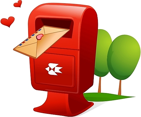 EPS 나무 일러스트 사람없음 우체통 하트 편지 오브젝트 국내일러스트 모양 식물 파일형식 벡터