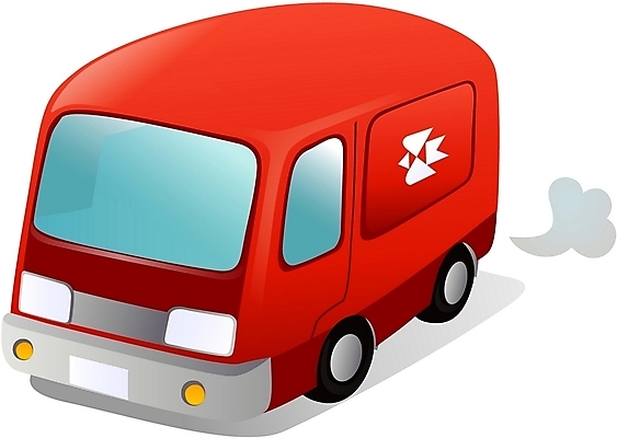 EPS 육상교통 교통 일러스트 자동차 사람없음 우편물 승합차 택배 우체국택배 국내일러스트 교통수단 승용차 운송업 파일형식 벡터