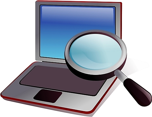 EPS 일러스트 돋보기 사람없음 노트북 전자제품 컴퓨터 사무용품 검색 전자사전 국내일러스트 문구용품 사전 파일형식 벡터