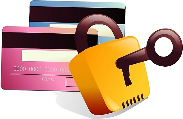 EPS 인터넷 일러스트 비즈니스 열쇠 자물쇠 사람없음 신용카드 오브젝트 보안 마그네틱선 국내일러스트 안전 금융 파일형식 벡터