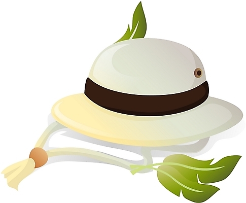 EPS 모자 잡화 여행 일러스트 사람없음 정글모자 파나마모자 국내일러스트 모자_잡화 파일형식 벡터