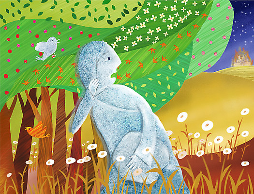 PSD 캐릭터 여자 남자 기독교 종교 일러스트 조류 한명 사람 20대 성인 야외 성경 성자 성경이야기 롯의아내 소금기둥 소돔 청년만 성인만 국내일러스트 일러캐릭터 동물 1 종교용품 이야기 청년 파일형식