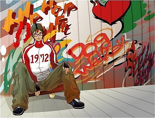 EPS 패션 남자 여유 일러스트 휴식 힙합 한명 사람 20대 성인 청춘 스케이트보드 보드 낙서 그래피티 남자만 남자한명만 성인남자만 청년만 청년남자만 청년남자한명만 성인한명만 성인남자한명만 성인만 국내일러스트 1 감정 음악 스포츠 컨셉 청년 보드_스포츠 그림 파일형식 벡터