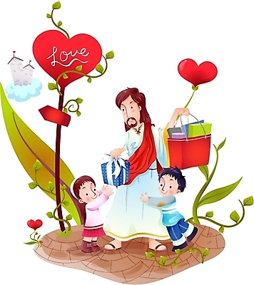 EPS 구름 여자 남자 기독교 종교 어린이 일러스트 포옹 하늘 나뭇잎 선물 사랑 사람 소녀 소년 세명 쇼핑백 하트 표지판 예수 하나님 신 성자 풍선 국내일러스트 자연요소 모양 감정 잎 가방 안기 알림판 신_종교 파일형식 벡터