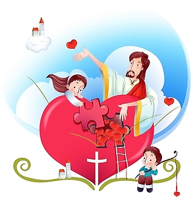 EPS 구름 여자 남자 기독교 종교 어린이 조각 십자가 일러스트 사다리 하늘 사랑 사람 소녀 소년 건물 세명 하트 예수 하나님 퍼즐 신 성자 낚싯대 천국 국내일러스트 자연요소 모양 건축물 감정 도구 신_종교 낚시용품 파일형식 벡터