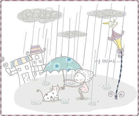 EPS 구름 공공시설 여자 남자 초등학생 어린이 가로등 일러스트 우산 주택 사랑 한명 사람 소녀 야외 판타지 고양이 꿈 마음 비 어린이만 국내일러스트 자연요소 1 학생 감정 포유류 상상 날씨 건물 반려동물 시설 파일형식 벡터