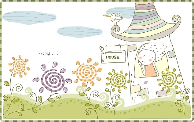 EPS 구름 남자 꽃 초등학생 어린이 일러스트 조류 주택 사랑 한명 사람 소년 판타지 꿈 기다림 남자만 남자한명만 어린이만 소년만 소년한명만 국내일러스트 자연요소 식물 동물 1 학생 감정 모션 상상 건물 파일형식 벡터