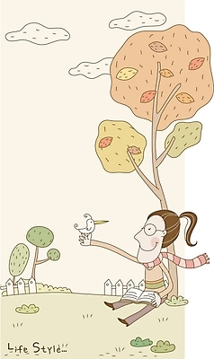 EPS 나무 라이프스타일 여자 교육 여유 일러스트 조류 휴식 한명 사람 20대 성인 야외 책 울타리 독서 여자만 여자한명만 성인여자만 청년만 청년여자만 성인한명만 청년여자한명만 성인여자한명만 성인만 국내일러스트 식물 동물 1 감정 컨셉 청년 생활 담장 파일형식 벡터