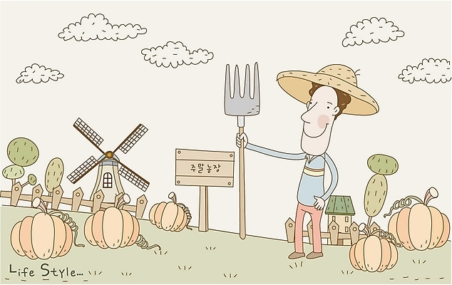 EPS 나무 구름 라이프스타일 공공시설 남자 농업 일러스트 호박 한명 사람 20대 성인 야외 울타리 농장 풍차 농부 주말농장 남자만 남자한명만 성인남자만 청년만 청년남자만 청년남자한명만 성인한명만 성인남자한명만 성인만 국내일러스트 자연요소 식물 직업 1 산업 채소 청년 생활 담장 시설 파일형식 벡터