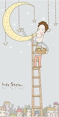 EPS 라이프스타일 남자 별 일러스트 사다리 상상 주택 한명 사람 20대 성인 야외 건물 바구니 달 야간 별따기 남자만 남자한명만 성인남자만 청년만 청년남자만 청년남자한명만 성인한명만 성인남자한명만 성인만 국내일러스트 자연요소 1 건축물 청년 생활 도구 파일형식 벡터