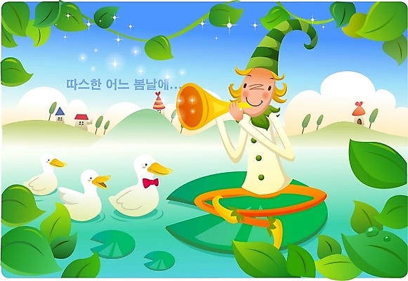 EPS 사계절 계절 남자 연주 일러스트 상상 청소년 자연 나뭇잎 주택 오리 요정 한명 사람 야외 10대 봄 연못 나팔 남자만 남자한명만 십대만 십대남자만 십대남자한명만 국내일러스트 1 악기 음악 잎 조류 건물 생태계 파일형식 벡터