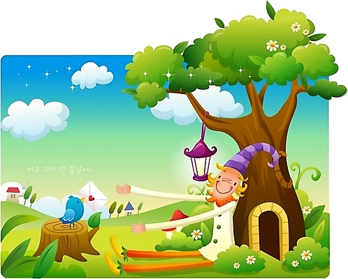 EPS 나무 구름 사계절 계절 남자 일러스트 청소년 자연 조류 하늘 주택 요정 한명 사람 야외 10대 마을 봄 등불 편지 나무밑둥 남자만 남자한명만 십대만 십대남자만 십대남자한명만 국내일러스트 자연요소 식물 동물 1 조명 건물 생태계 파일형식 벡터