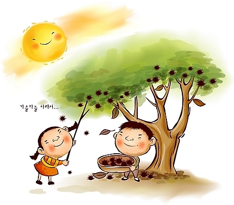 EPS 주간 나무 사계절 계절 여자 열매 남자 어린이라이프 어린이 일러스트 자연 사람 소녀 소년 야외 두명 바구니 소쿠리 수확 보름달 달 가을 막대기 밤 순수 서리 추분 밤나무 밤따기 어린이만 국내일러스트 자연요소 식물 라이프스타일 컨셉 농업 견과류 밤_견과류 절기 생태계 파일형식 벡터