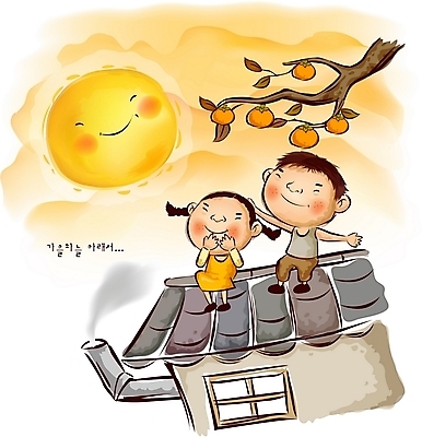 EPS 주간 나무 사계절 계절 여자 열매 남자 어린이라이프 어린이 일러스트 자연 지붕 주택 감 사람 소녀 소년 야외 두명 보름달 가을 순수 감나무 추분 소원 어린이만 국내일러스트 자연요소 식물 라이프스타일 컨셉 과일 건물 달 절기 생태계 파일형식 벡터