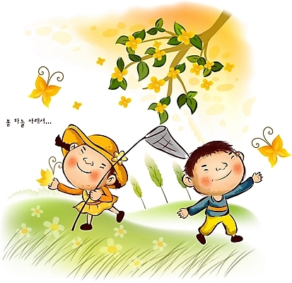 EPS 주간 나무 사계절 계절 여자 남자 꽃 어린이라이프 어린이 나비 일러스트 자연 사람 소녀 소년 초원 야외 두명 봄 그물 순수 대서 채집망 어린이만 국내일러스트 자연요소 식물 라이프스타일 곤충 컨셉 절기 생태계 파일형식 벡터