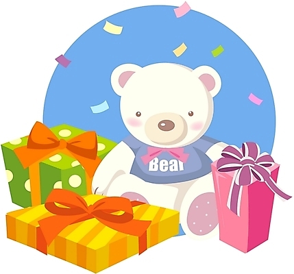EPS 클립아트 기념일 리본 초등학생 인형 일러스트 포장 선물 사람없음 유치원생 곰인형 기쁨 축하 어린이날 순수 즐거움 오브젝트 꽃가루 어린이만 국내일러스트 학생 감정 어린이 컨셉 사람 이벤트 가루 파일형식 벡터