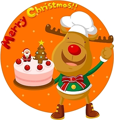 EPS 클립아트 동물 척추동물 육지동물 기념일 종교 크리스마스 겨울 일러스트 포유류 사슴 사람없음 케이크 루돌프 국내일러스트 계절 디저트 이벤트 파일형식 벡터