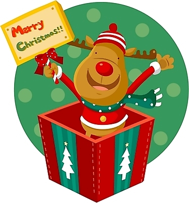 EPS 클립아트 동물 척추동물 육지동물 기념일 종교 크리스마스 겨울 일러스트 포유류 사슴 사람없음 선물상자 상자 팻말 루돌프 국내일러스트 계절 프레임 선물 이벤트 파일형식 벡터