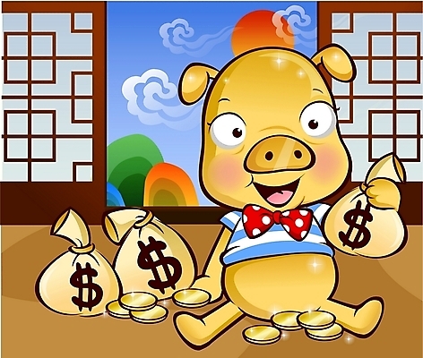 EPS 주간 동물 구름 척추동물 한마리 전통 육지동물 동물캐릭터 돈 일러스트 포유류 새해 산 한국 실내 사람없음 전통문양 달러 동전 가축 십이지신 운세 돼지띠 돼지 돈자루 부 재산 문살 금화 돼지캐릭터 복돼지 정해년 일러캐릭터 자연요소 캐릭터 1 문양 아시아 내부 금융 황금 파일형식 벡터