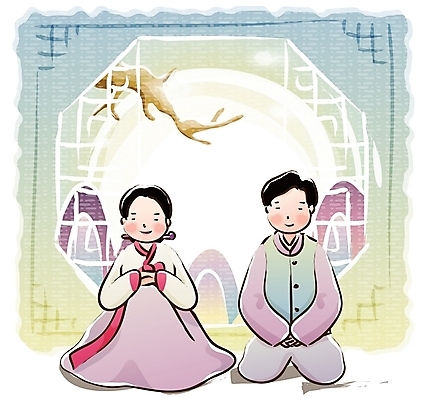 EPS 전통 부부 커플 여자 명절 남자 일러스트 새해 사람 성인 두명 설날 전통문양 새해인사 인사 한복 문살 성인만 국내일러스트 한국전통 문양 기념일 관계 예절 전통의상 파일형식 벡터