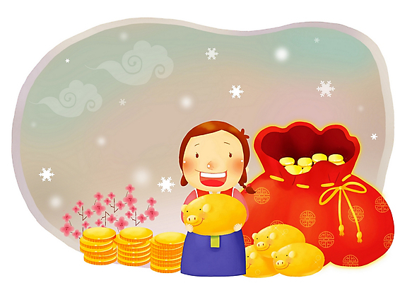 PSD 구름 전통 여자 명절 초등학생 어린이 돈 일러스트 페인터 새해 복주머니 한명 사람 소녀 10대 설날 동전 새해인사 눈 돈자루 재산 한복 매화 금돼지 여자만 여자한명만 소녀만 국내일러스트 자연요소 1 학생 한국전통 기념일 꽃 청소년 페인팅 날씨 전통소품 금융 인사 돼지 전통의상 어린이만 파일형식