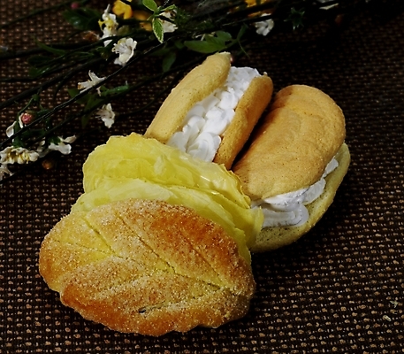 포토 JPG 스튜디오촬영 음식 빵 디저트 실내 근접촬영 사람없음 가로 흰색 나뭇가지 생크림 제빵 생크림빵 국내포토 나무 뷰포인트 컬러 내부 제과제빵 크림 파일형식