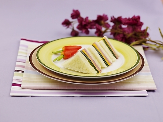 포토 JPG 스튜디오촬영 그릇 접시 음식 서양음식 실내 샌드위치 사람없음 가로 미니당근 국내포토 식기 내부 당근 파일형식